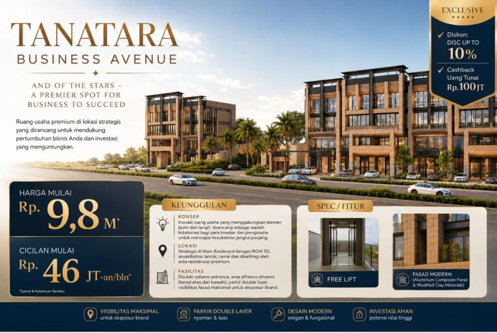 Tanatara Business Avenue bsdcity